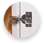 Concealed, soft-close hinges